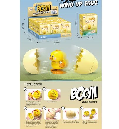 (9988-178) W/U Egg Wind Up,9Pcs/Db1