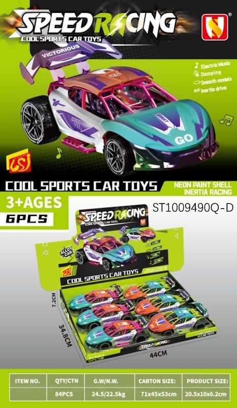 (917A) Fri Die-Cast Car W/Light&Sound W/3*Ag13