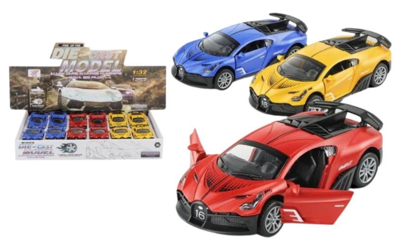 (K174A30) 1:32 Alloy P/B Car 12Pcs/D.Bx