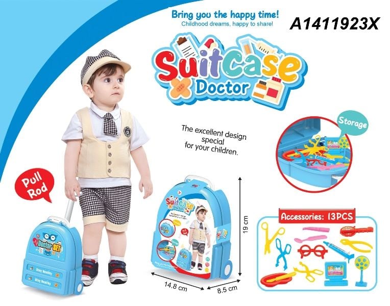 (2016-135) Suit Case Doctor Set, Wrap Card