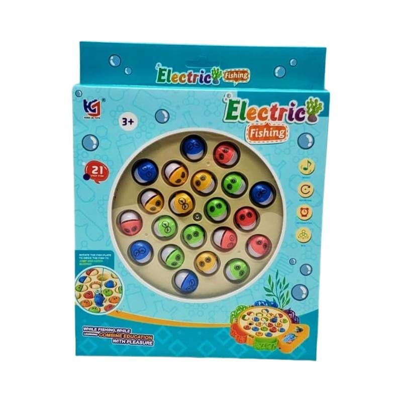 (33380) B/O Fishing Set Music 3Colors W.Bx.