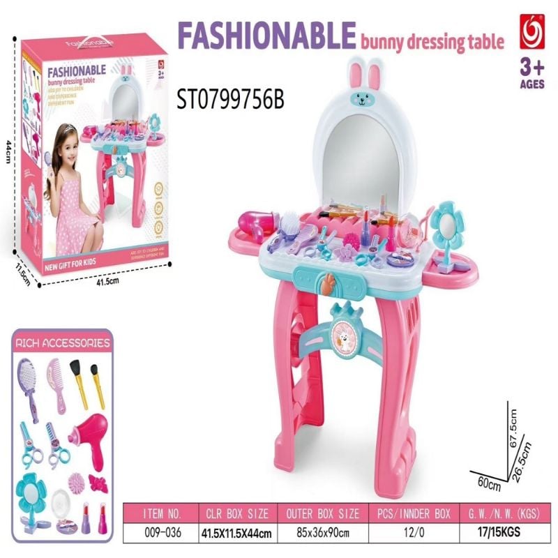 (009-036) Bunny Dressing Table P.Bx