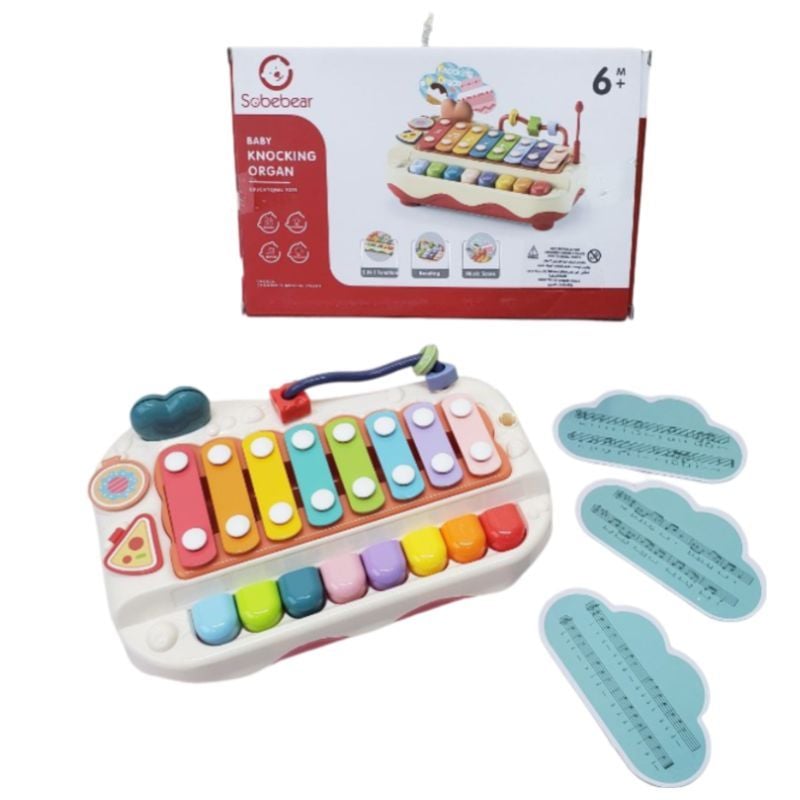 (YL1022-12C) Baby Knocking Organ 2 Clrs Mix Pb