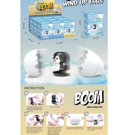 (9988-177) W/U Egg Wind Up,9Pcs/Db