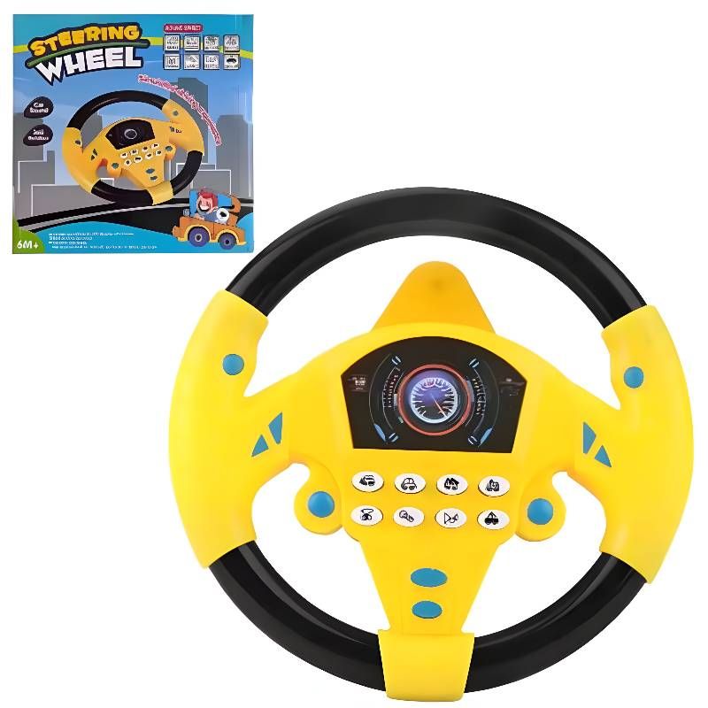 (KX1703) Steering Wheel W/Sound,With Sucker, P.