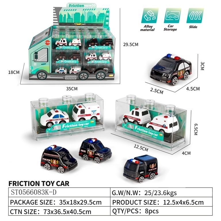 (TN-1302) Mini Pull Back Car 24Pcs/Box