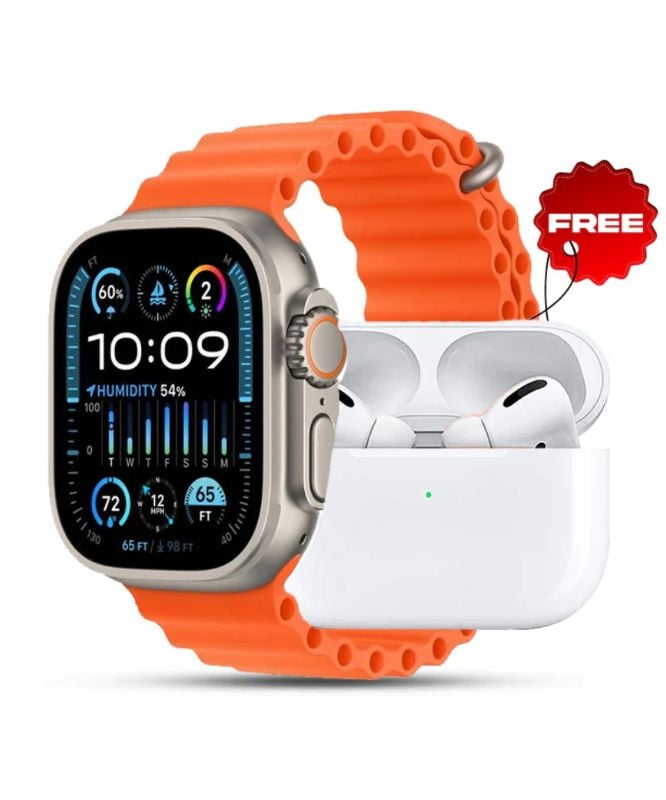 i20 Ultra Suit Max Smart Watch With Airbods Pro 2
