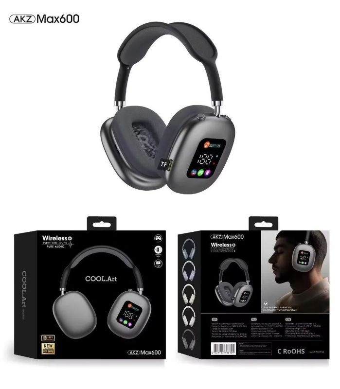 AKZ Max 600 wireless ANC spotted headphones