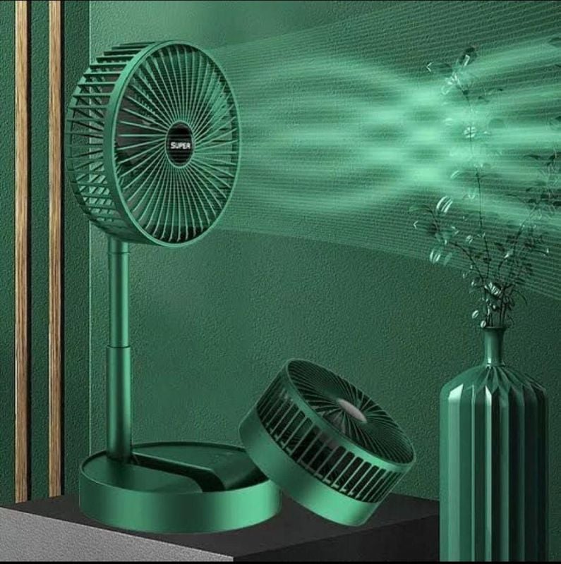 Rechargeable Fan Green 4 ASB longer battery life