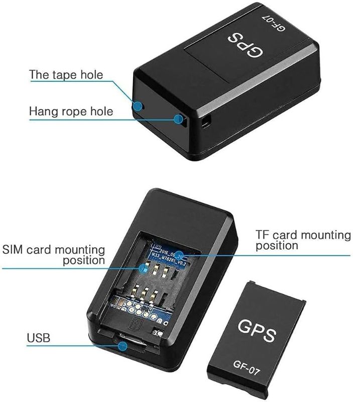 GPS Tracker With Box GF-07 | Rechargeable Car Bike Tracker | Mini GPS Tracker Device