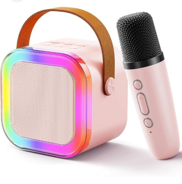 K12 Portable Speaker With Mic | Karaoke Microphone With Speaker | Portable Wireless Bluetooth Speaker