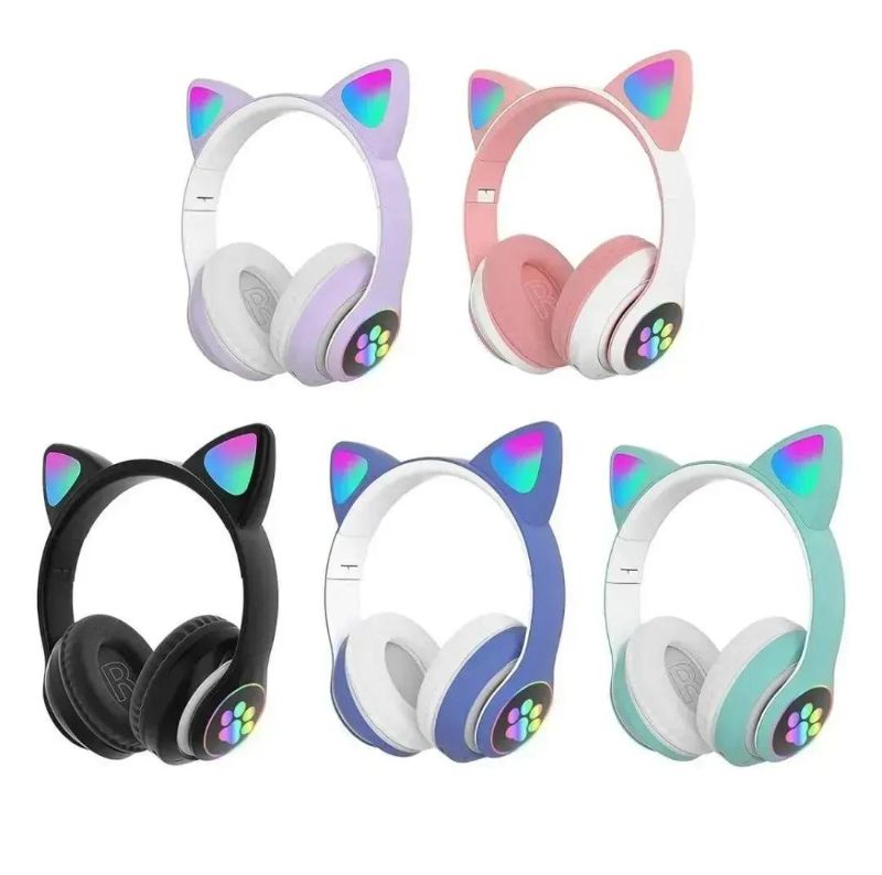 Cat Ear Headphones with ANC spotted headphones