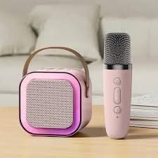 K12 Portable Speaker With Mic | Karaoke Microphone With Speaker | Portable Wireless Bluetooth Speaker