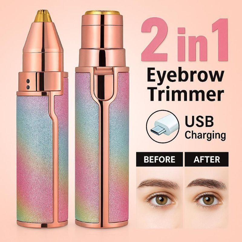Rechargeable 2in1 eyebrow trimmer