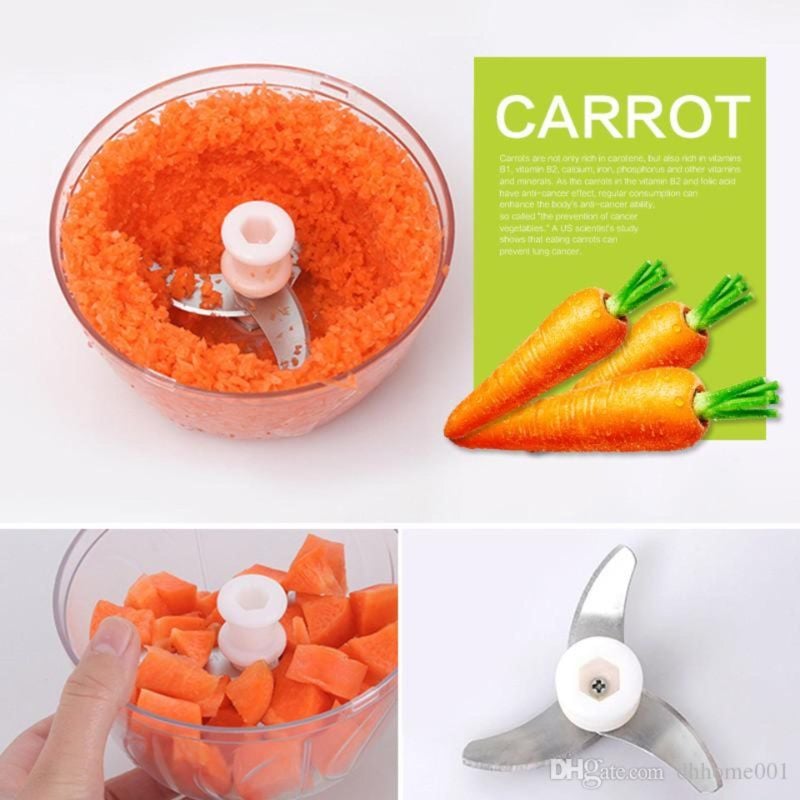 Speedy Chopper Multi-Use Turbo Cutter – Mini Handy Manual Vegetable & Fruit Chopper | Heavy-Duty (Random Color)