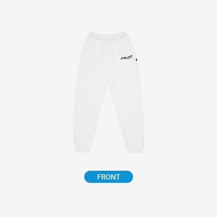 JOGGER PANTS WHITE - PILOT : FOR ★★★★★