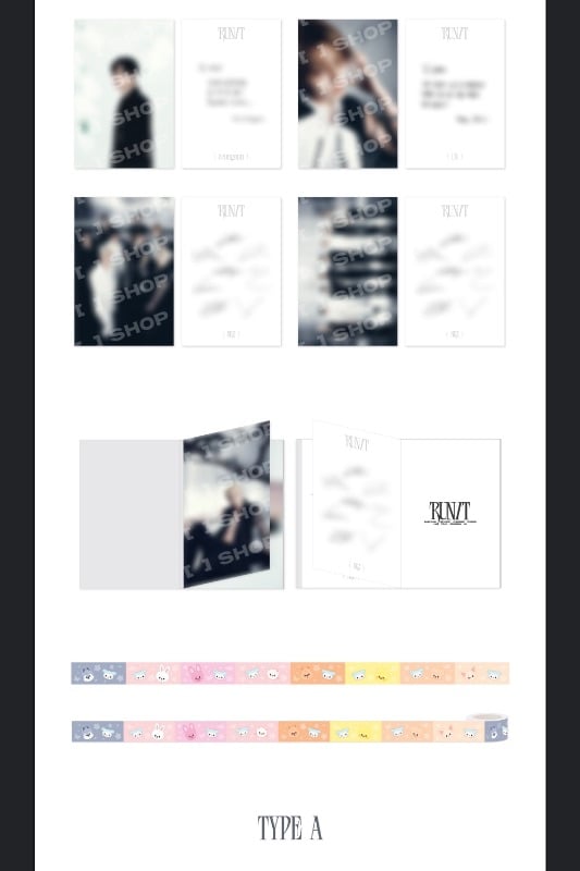 POSTCARD BOOK & ROLL STICKER SET - RUN IT