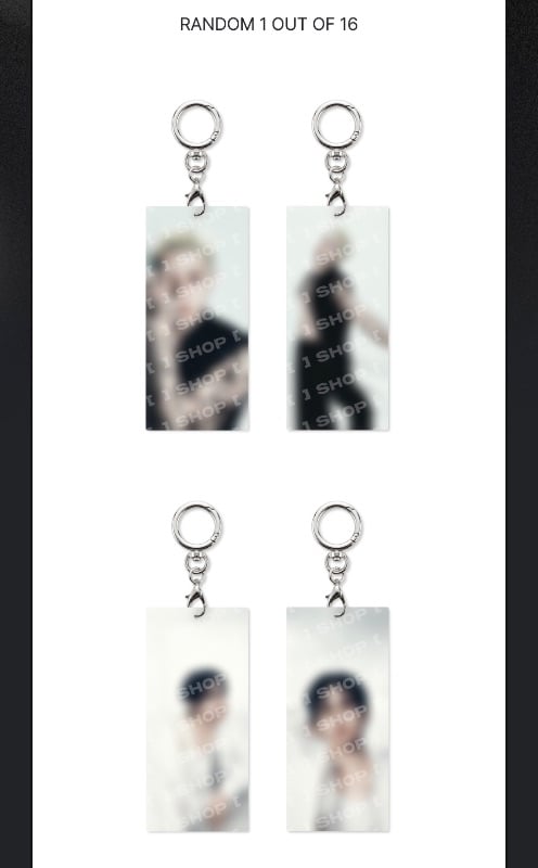 SECRET ACRYLIC KEYRING - RUN IT