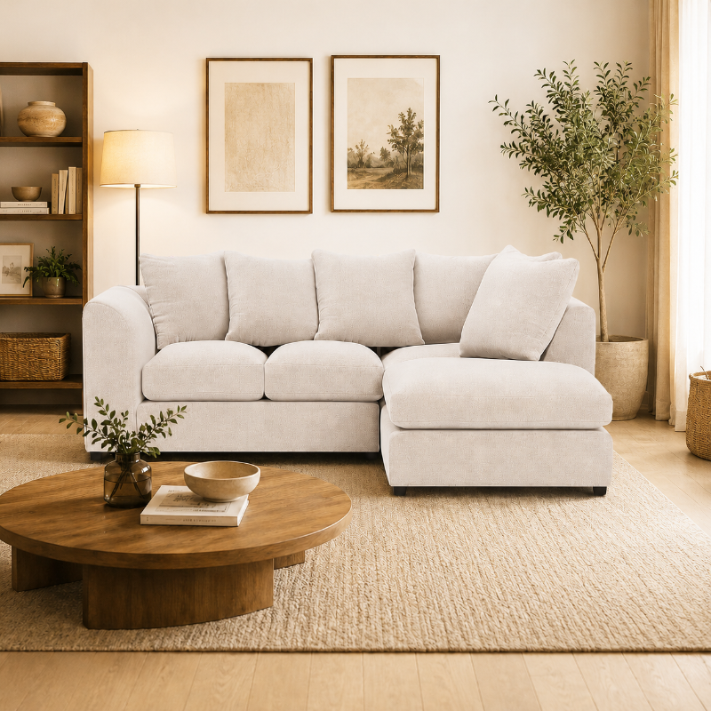 Corner Chelsea L shape 4 Seater Modular couch Left/Right Hand Facing
