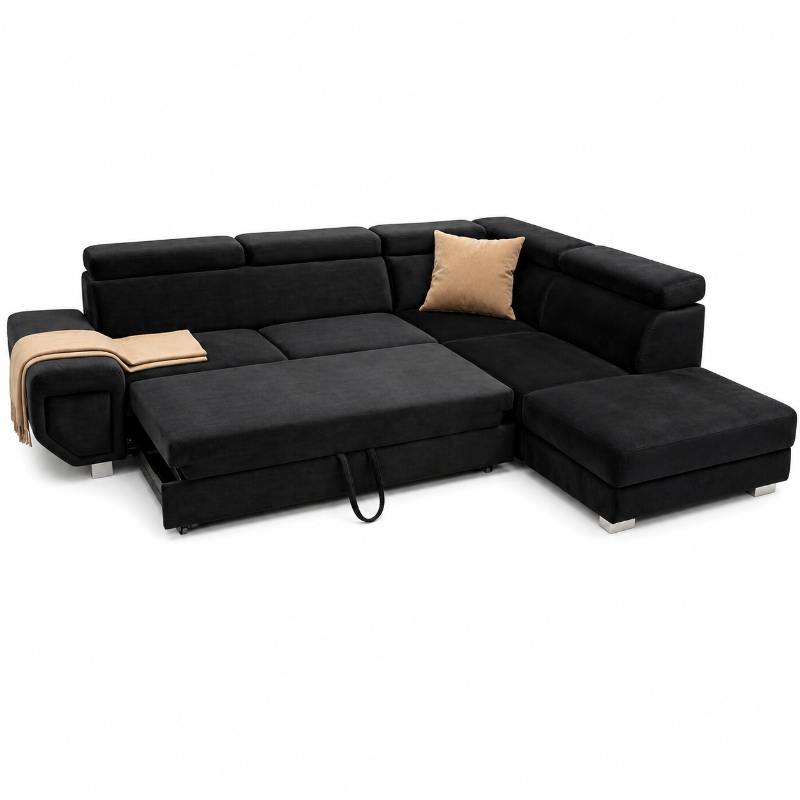 Arctic Luxury Corner Sofa Grey Modern Deep-Seated Family Comfort Suite