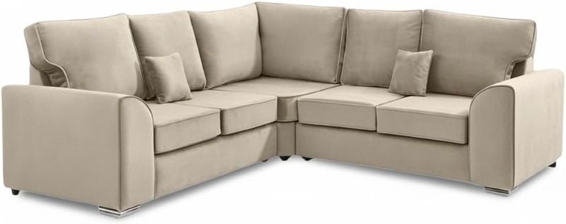 Corner Sectional 2C2 Sofa 5 Seater Modular Cream Sofa