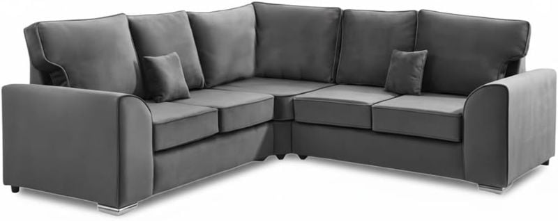 Corner Sectional 2C2 Sofa 5 Seater Modular Grey Sofa