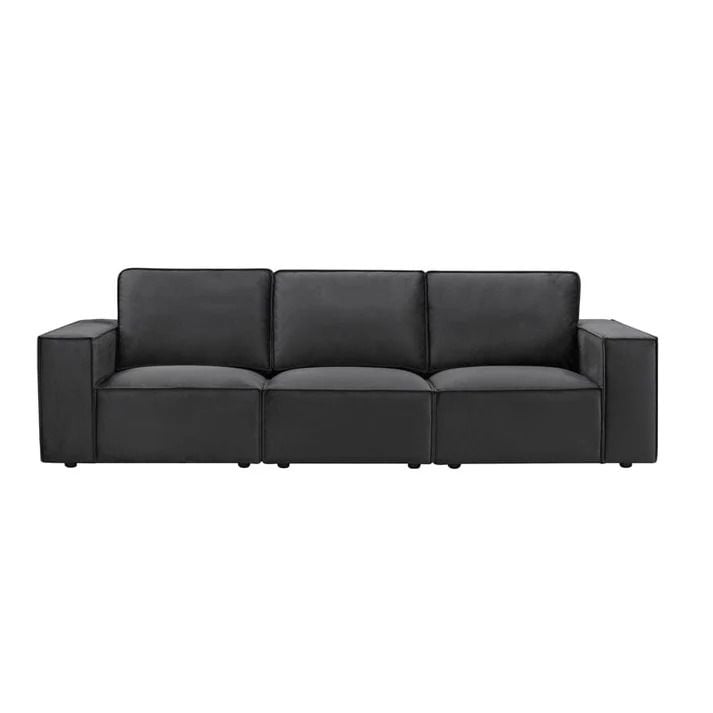 Brooklyn Large Corner 3 Seated Sofa Black