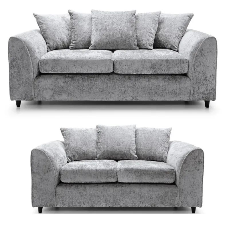 3+2 Seater Sofa 3 Seated 2 Seated Chenille Light Grey