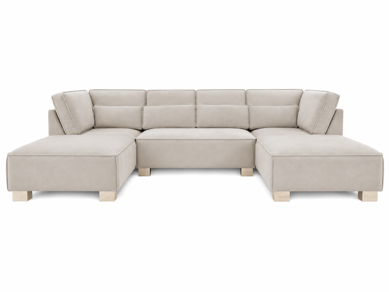 Sloane U shape Sofa Modular Cream Couch
