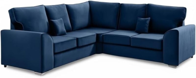 Corner Sectional 2C2 Sofa 5 Seater Modular Blue Sofa