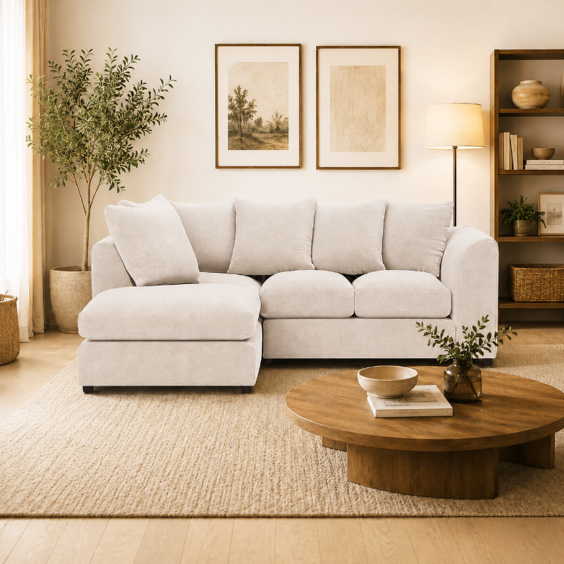 Corner Chelsea L shape 4 Seater Modular couch Left/Right Hand Facing