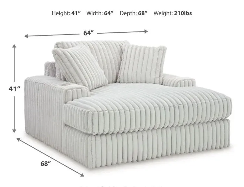 Stupendous Cream Oversized Arm Chair Chaise Lounge