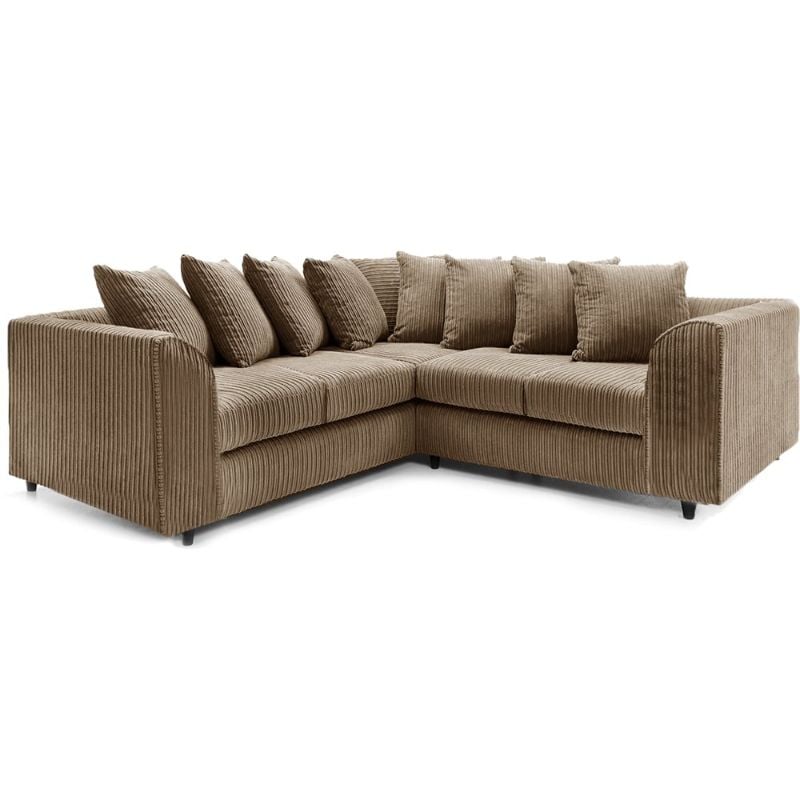 🌟 Jumbo Cord 5-Seater Sectional Beige Sofa 2C2 Modular Couch 🛋️