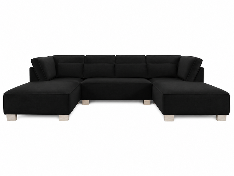 Sloane U shape Sofa Modular Black Couch