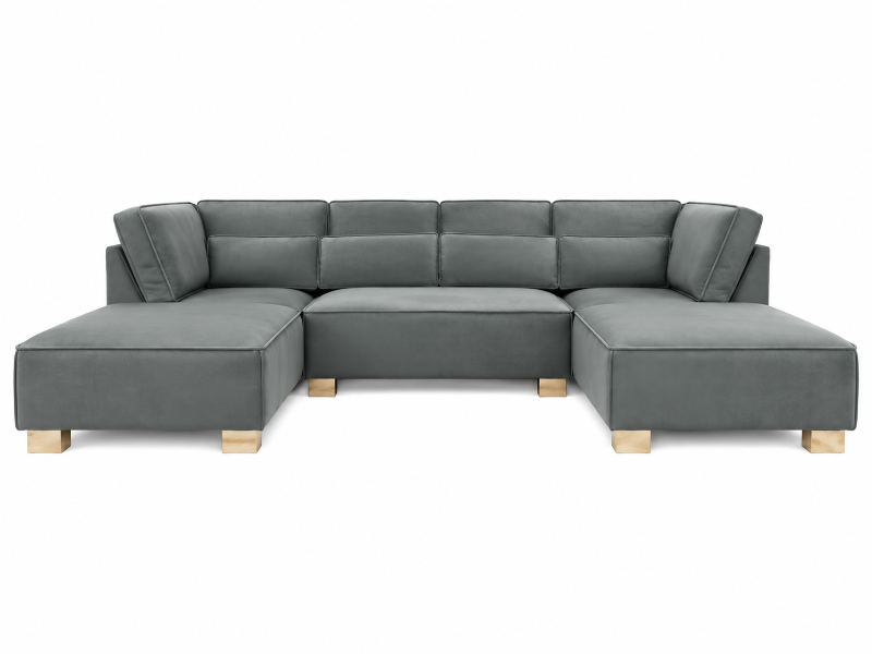 Sloane U shape Sofa Modular Grey Couch