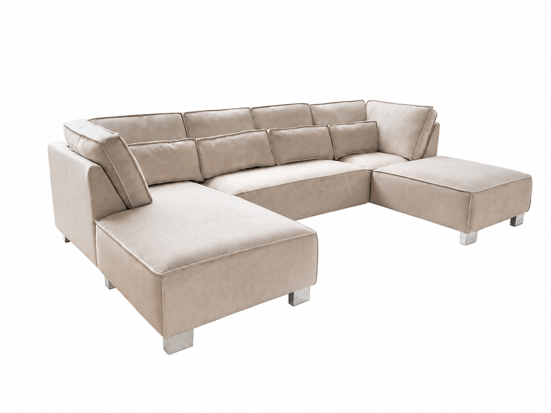 Sloane U shape Sofa  Modular Beige Couch