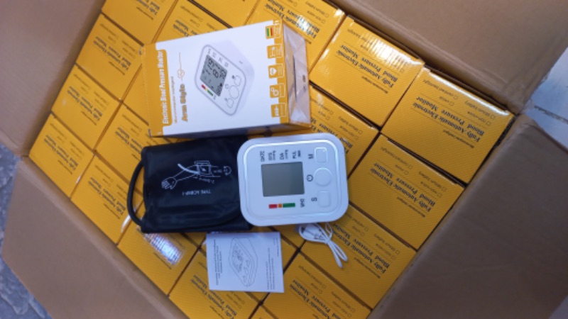 *Electronic Blood Pressure Monitor Machine .