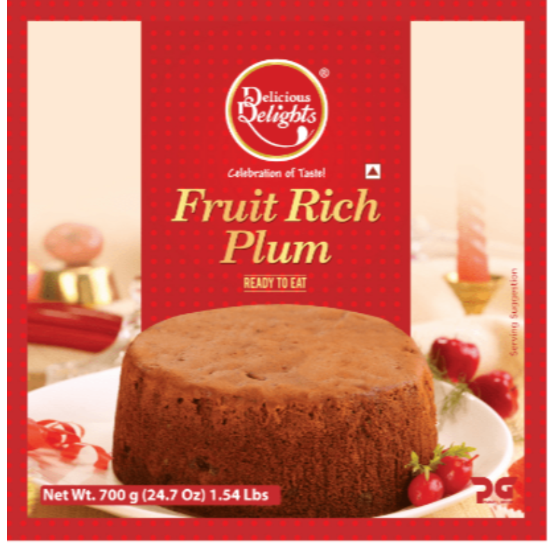 FRUIT RICH PLUM  CAKE  350gm