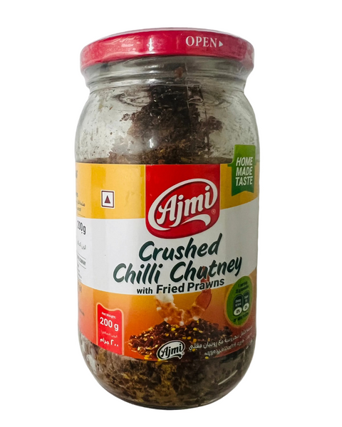 Crushed chilli With prawns Chutney 200gm Ajmi