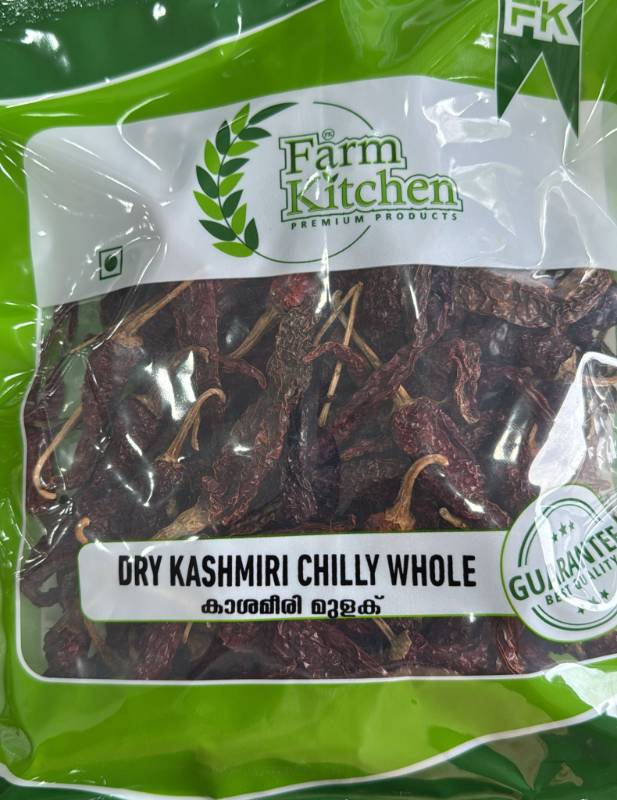 Farm Kashmiri dried whole Chilly
