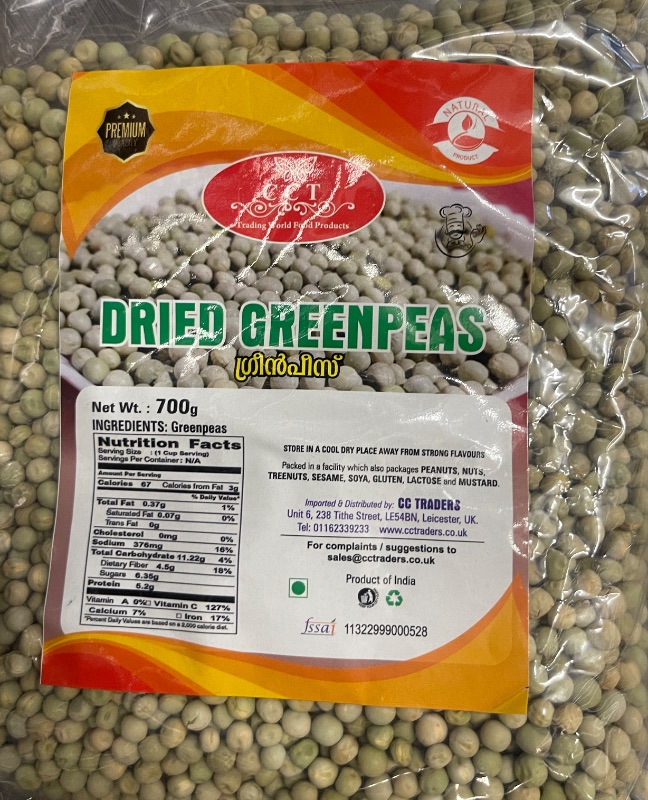 Dried Green Peas