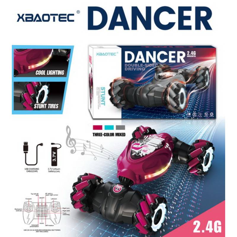(XB1059) 1:162.4G R/C Car W/Light Music W/Usb&3.7