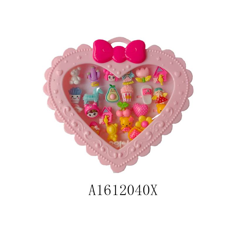 (D6883-7) Fashion Girls Rings - 24 Pcs