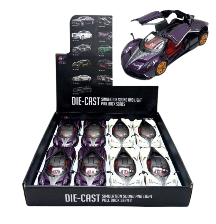 (CZ145A) Pagani Zonda Diecast Pullback Car