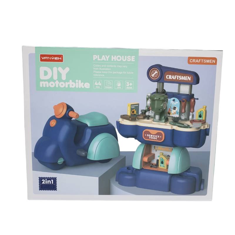 (16S04) DIY Motorbike Craftsman Set