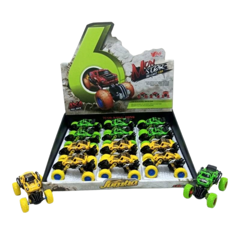 (MY66-Y2163-4) Monster Die-cast Car