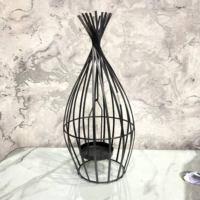 (TPM-256) Standing Cage Candle Stand L