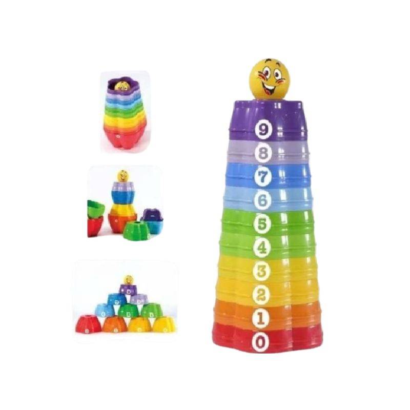 (2001A) Rainbow Stars Stacker Cups
