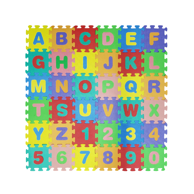 (EM-36Large (6mm)) Baby Play Mate - 36Pcs Abc123