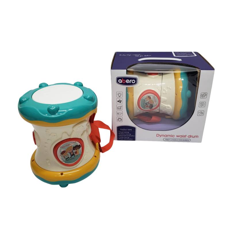 (QX-91198E) Dynamic Waist Baby Drum, W/Light&Music, W.Box
